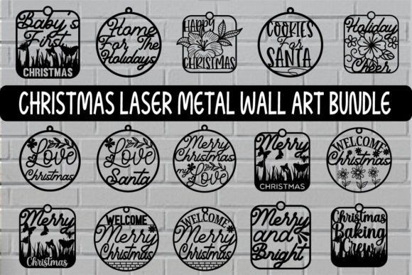 Download Christmas LASER Metal Wall ART BUNDLE - Premium Bundle